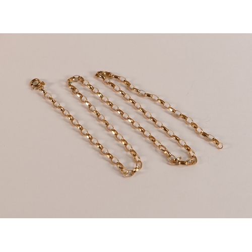 704 - 9ct gold necklace, 4.9g