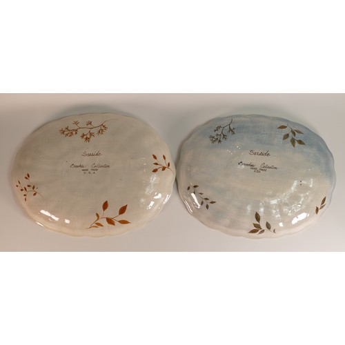 21 - Five Frank Brookes USA Studio design Sealife themed serving platters, length: approx. 36cm. Frank Br... 