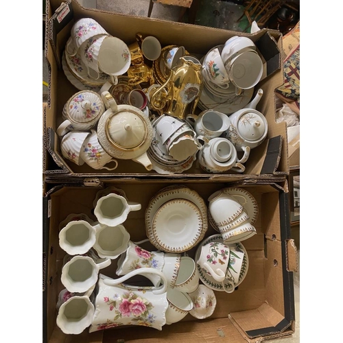 504 - A Mixed Collection of ceramics including Crown Devon Teaware items, Portmerion Botanical Garden Cups... 