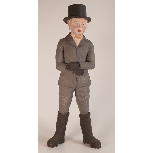 46 - Isabella Pope, Studio Pottery figure of a Footman. Pope was a Master Potter and teacher who created ... 