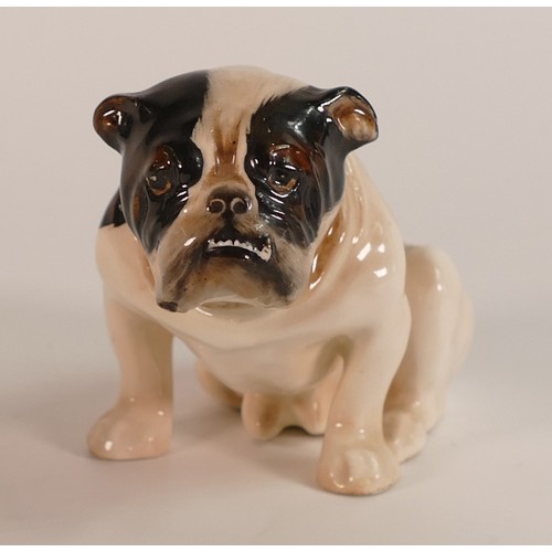 56 - Rare Royal Doulton seated Bulldog HN881. Circa 1940, h.7.5cm.