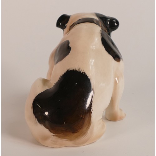 56 - Rare Royal Doulton seated Bulldog HN881. Circa 1940, h.7.5cm.