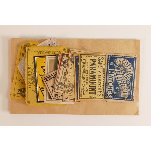 668 - A varied and interesting collection of Matchbox Stickers to include examples from UK, Japan, Malaysi... 