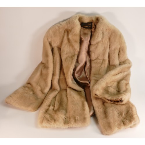 680 - James Smith Furriers, Hanley pastel mink ladies jacket, approx size 8/10 together with mink fur stol... 