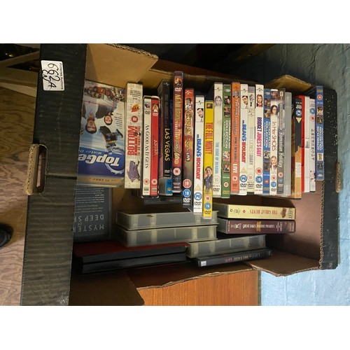 662A - Mixed Collection of DVD & VHS tapes including Little Britain, Top Gear, The Great Hunts etc.