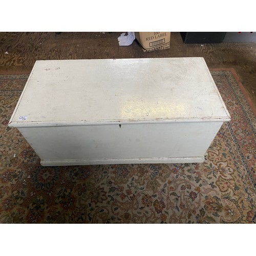 684 - Painted White Pine Blanket Box
Height - 45cm x Width - 96cm approx