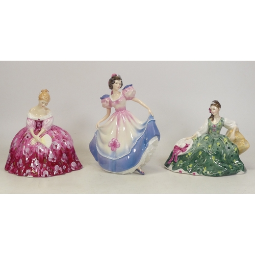 121 - Three Royal Doulton Lady Figures to include 'Elyse' HN2474, 'Victoria' HN2471 and 'Angela' HN3419. (... 