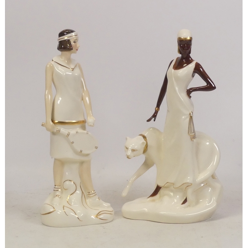 123 - Two Royal Doulton Lady Figures to include 'Emily' HN3809 and 'Charlotte' HN3813 (H: 23.5cm) (2)