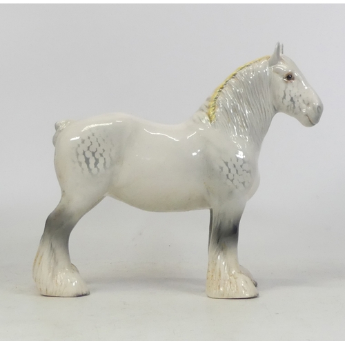 126 - Beswick Shire horse 818. (H: 21cm)