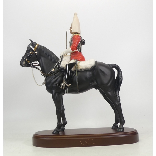 201 - Royal Doulton Mounted Lifeguard For Ceremonial Duties  height 38cm.