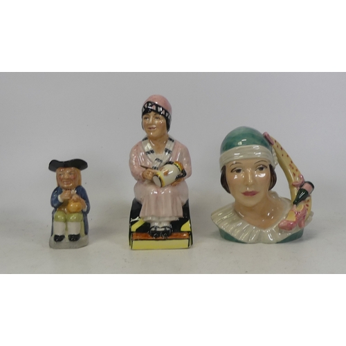 454 - Kevin Francis Character Jugs Including Little Clarice, Art Decco Girl and Guild Toby Jug (3)