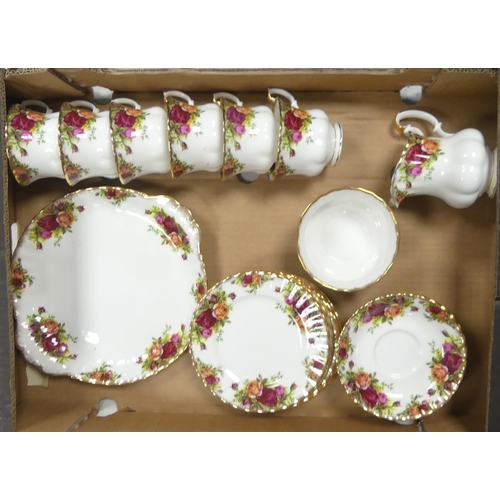 581 - Royal Albert 'Old Country Roses' Part Tea Set to include One Round Double Handled Sandwich Plate, Si... 