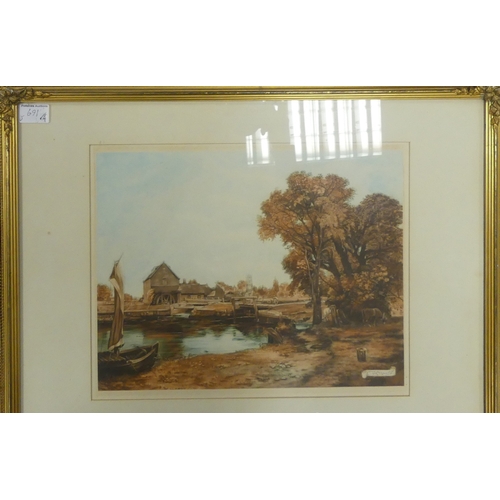 691 - C. Fitzgerald and H. Goffey (English, Early 20th Century) Four Signed Prints. Signed to printed scro... 