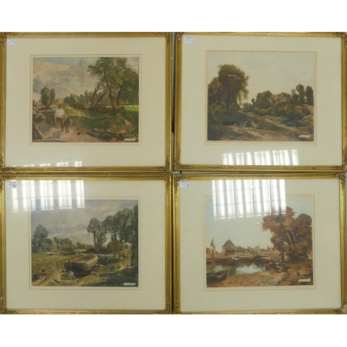 691 - C. Fitzgerald and H. Goffey (English, Early 20th Century) Four Signed Prints. Signed to printed scro... 