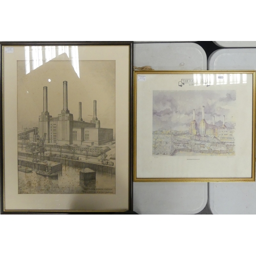 695 - Two Framed Prints of Battersea Power Station includes one J. M. Warren Limited Edition Print and one... 