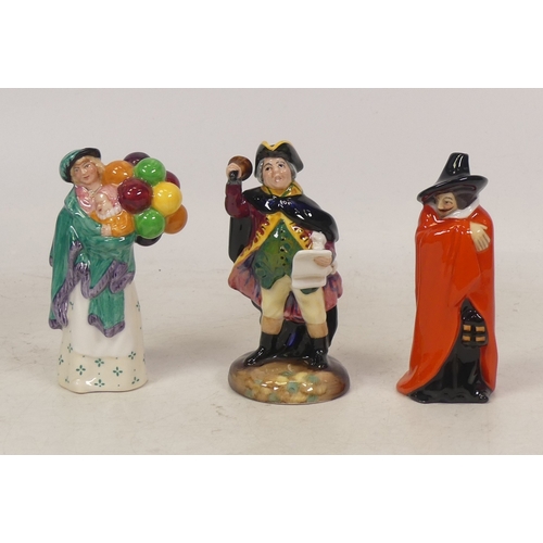 97 - Royal Doulton Character Figurines Including Guy Fawkes HN3271, Town Crier HN3261,The Balloon Seller ... 