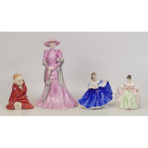 36 - Three Small Royal Doulton Lady Figurines to include 'This Little Pig' HN1793, 'Elaine' (Second) HN32... 