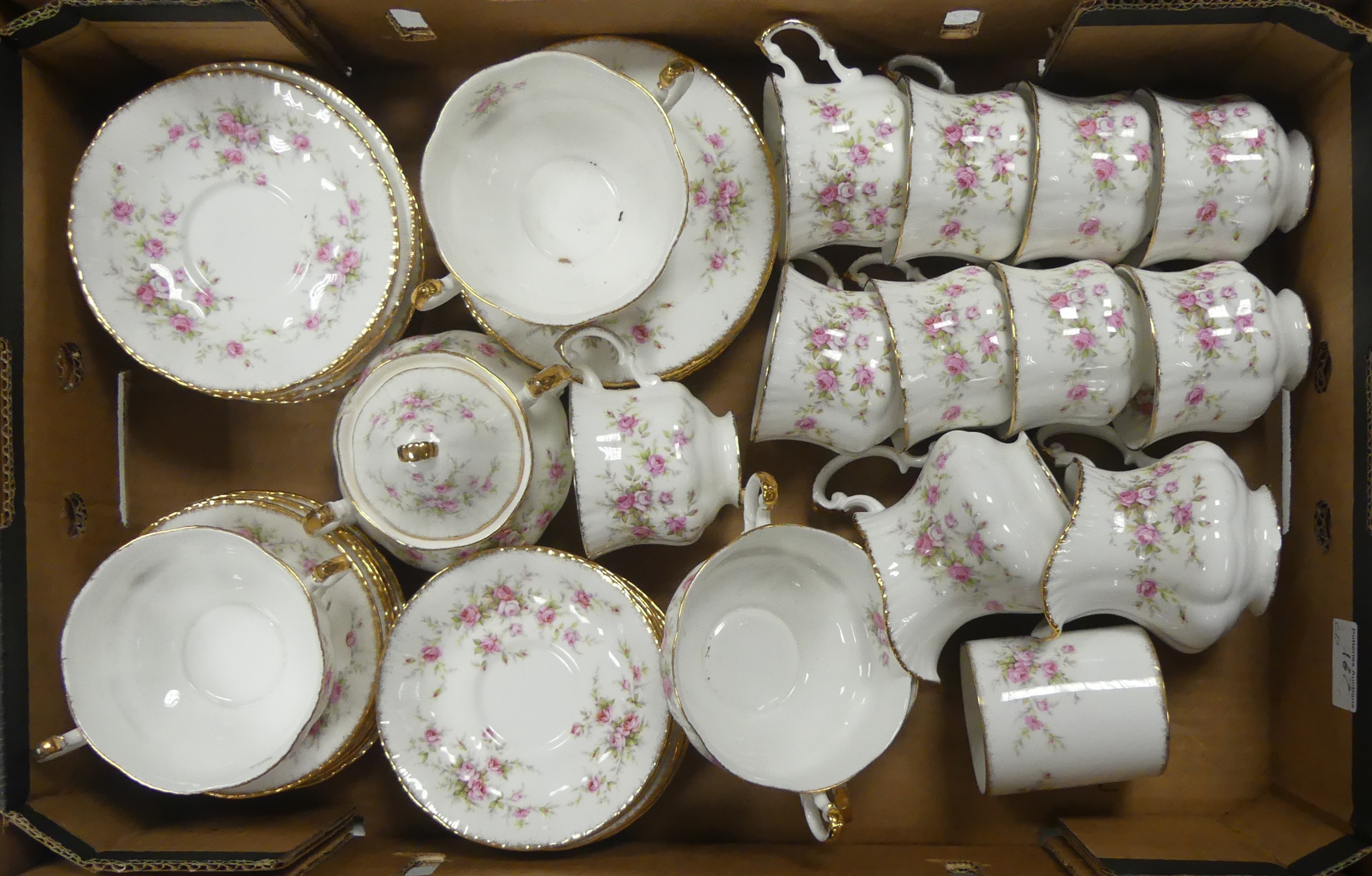 Paragon, Victorian Rose Pattern items includes Bouillon Cups and