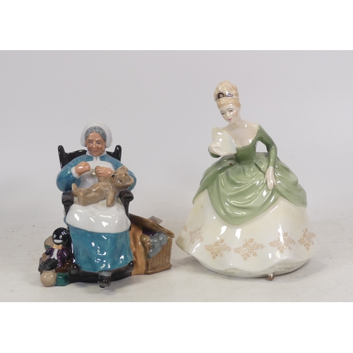 206 - Two Royal Doulton Lady Figures to include 'Nanny' HN2221 and Soiree' HN2312 (H:19cm) (2)