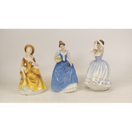 209 - Three Royal Doulton Lady Figures to include 'Sandra' HN2275, 'Helen' HN3601 and 'Sheila' HN2742 (H:2... 