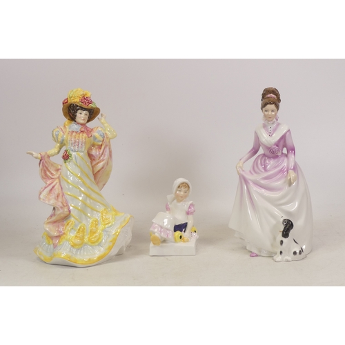 215 - Three Royal Doulton Lady Figures to include 'Good Companion' HN3608, Flowers of Love 'Primrose' HN37... 