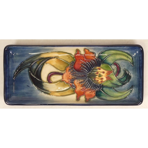 231 - Moorcroft Anna Lily Pin Tray designed by Nicola Slaney (L:20cm