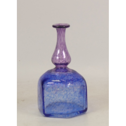 241 - Kosta Boda, Bertil Vallien glass vase, in mottled purple and blue (H:16cm)