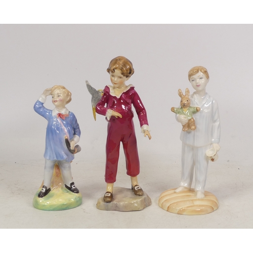 256 - One Figure from Royal Worcester, 'The Parakeet' 3067 and Two from Royal Doulton to include 'Lights O... 