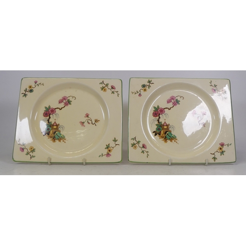 260 - Two Royal Staffordshire Rectangular Plates The Biarritz Style Decorated with an Oriental Pattern 23c... 