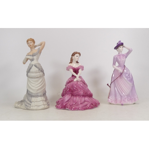 263 - Three Coalport Lady Figurines including Chantilly Lace High Style, The Collingwood Collection Mary a... 