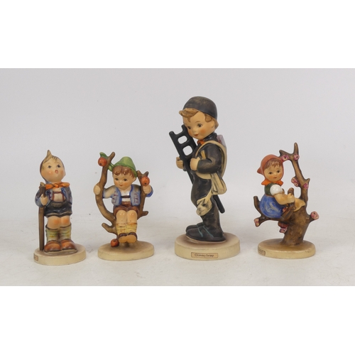 274 - Goebel Of Germany Figurines including Apple Tree Girl, Apple Tree Boy, Little Hiker and Chimney Swee... 