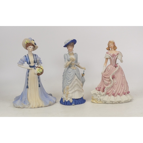 277 - Lady Figurines including Wedgwood The Coronation Ball L/E 3327/10,000, The Golden Jubilee 852/10,000... 