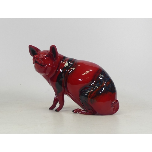 287 - Royal Doulton Burslem Artwares Flambe 
Figure 2007 Year of the Pig BA78 Limited Edition 101/150 15cm... 