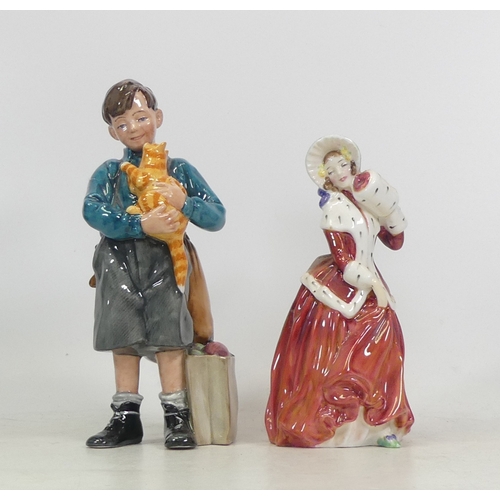 3 - Royal Doulton, Welcome Home HN3299 and Christmas morn HN1992 (2)