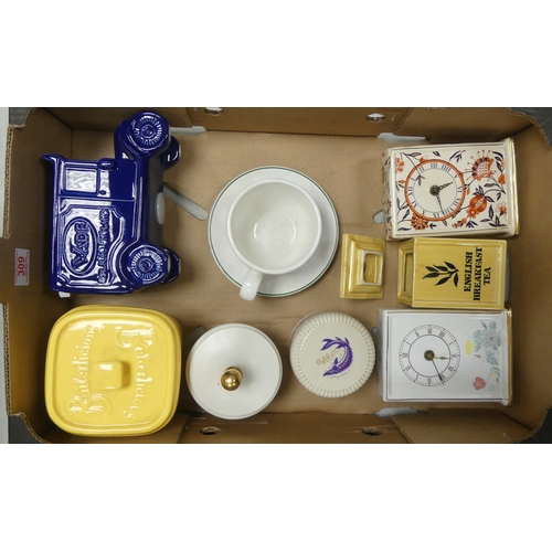 309 - Wade, A Mixed Collection of items to include Wade Van Moneybox, Butterlicious Butter Tub, W G White ... 