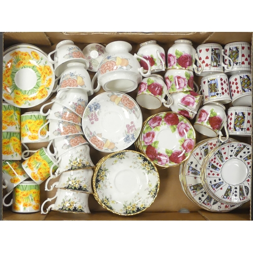 322 - China Part Tea Sets including Royal Albert Old English Rose , Royal Albert Royal Ascot, Staffordshir... 