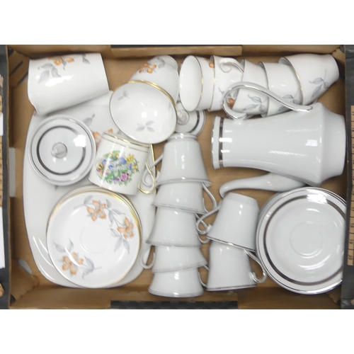 347 - China Part Tea Sets Including Spode Floral Pattern (T379F)Oval Serving Tray, Cups & Saucers, Side Pl... 