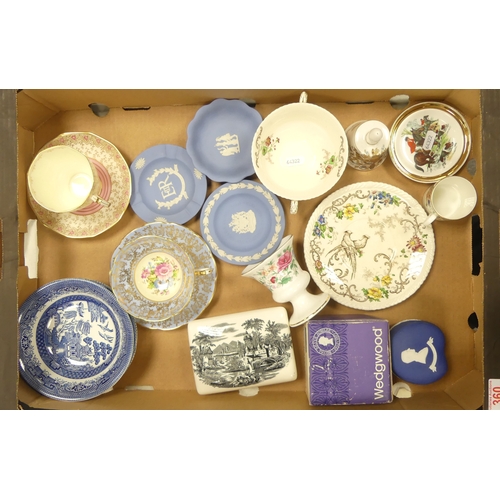 360 - A Mixed Collection of Ceramics to include Wedgwood Jasperware items, Clare Teacup and Saucer, Tuscan... 