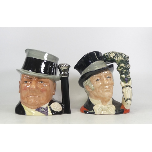 413 - Two Royal Doulton Large Character Jugs to include The Celebrity Collection, 'W.C Fields' D6674 and '... 