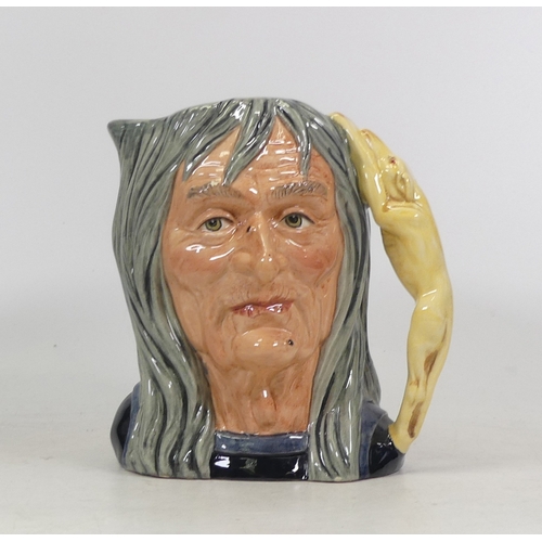 418 - Royal Doulton large character jug 'The Pendle Witch' D6826, limited edition of 5000. (H:17cm)