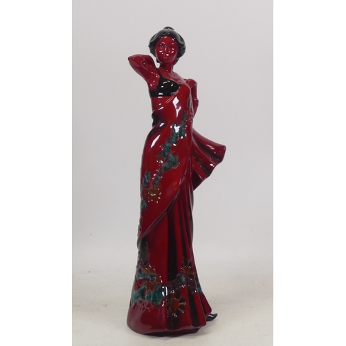 450 - Royal Doulton, Flambe Eastern Grace HN3683 with certificate. Height 32cm