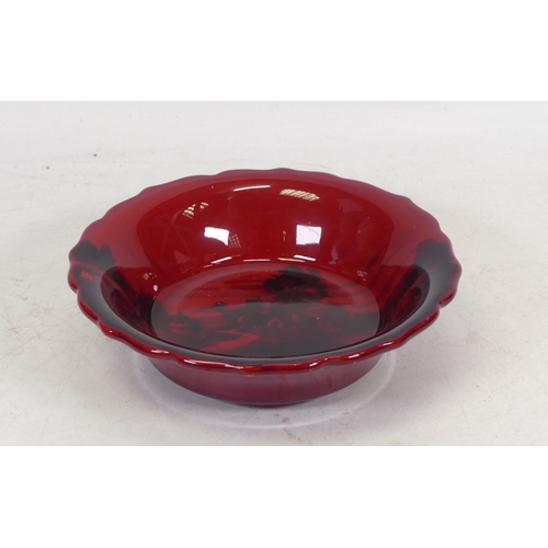 461 - Royal Doulton, Small Woodcut Flambe Dish