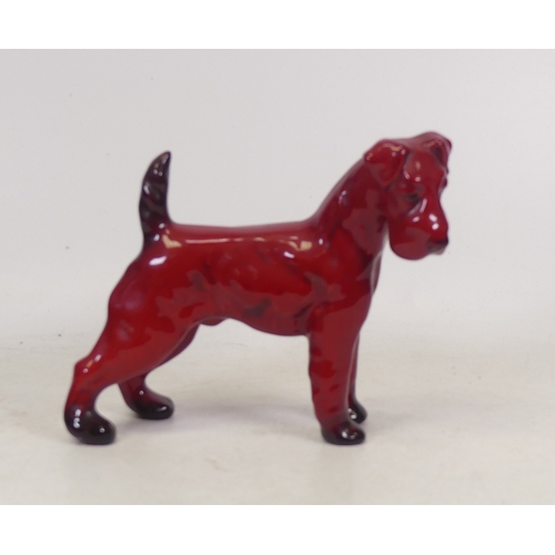 463 - Royal Doulton, Small Woodcut Flambe Terrier