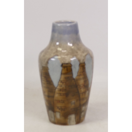 464 - Boxed Cobridge Stoneware Bottles Kiln Vase. Height: 16cm