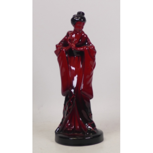 466 - Royal Doulton, Flambe figure The Geisha. Boxed.