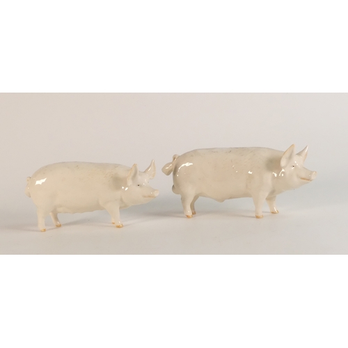 75 - Beswick sow 1452A together with boar 1453A (2)