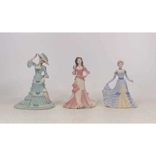 444 - Three Coalport Lady Figure's, Beau Monde 'Juliette' figurine of the year 1997, 'Sylvia' figurine of ... 