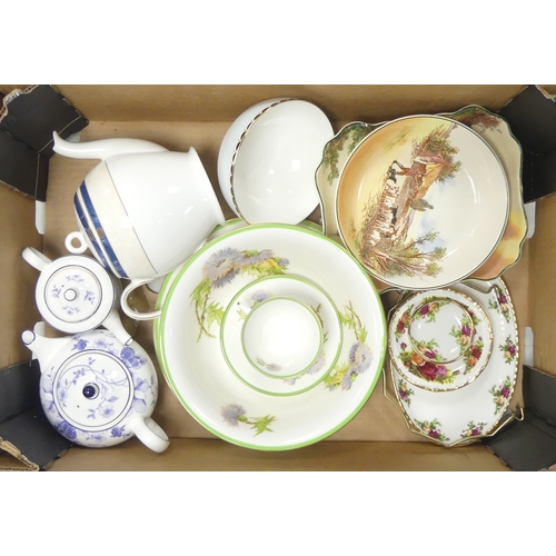 312 - A Mixed Collection of mostly Wedgwood and Royal Doulton ceramics including Wedgwood Teapot, Sugar Bo... 