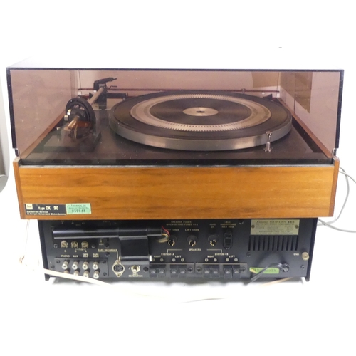 469 - A Collection of Hifi equipment to include Sansui Solid State 350 Stereo Tuner Amplifier, Dual 1219 R... 