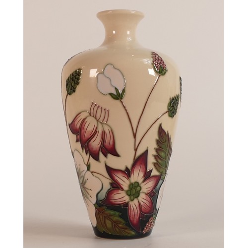 116 - Moorcroft, Bramble Revisited design vase. Height: 16cm